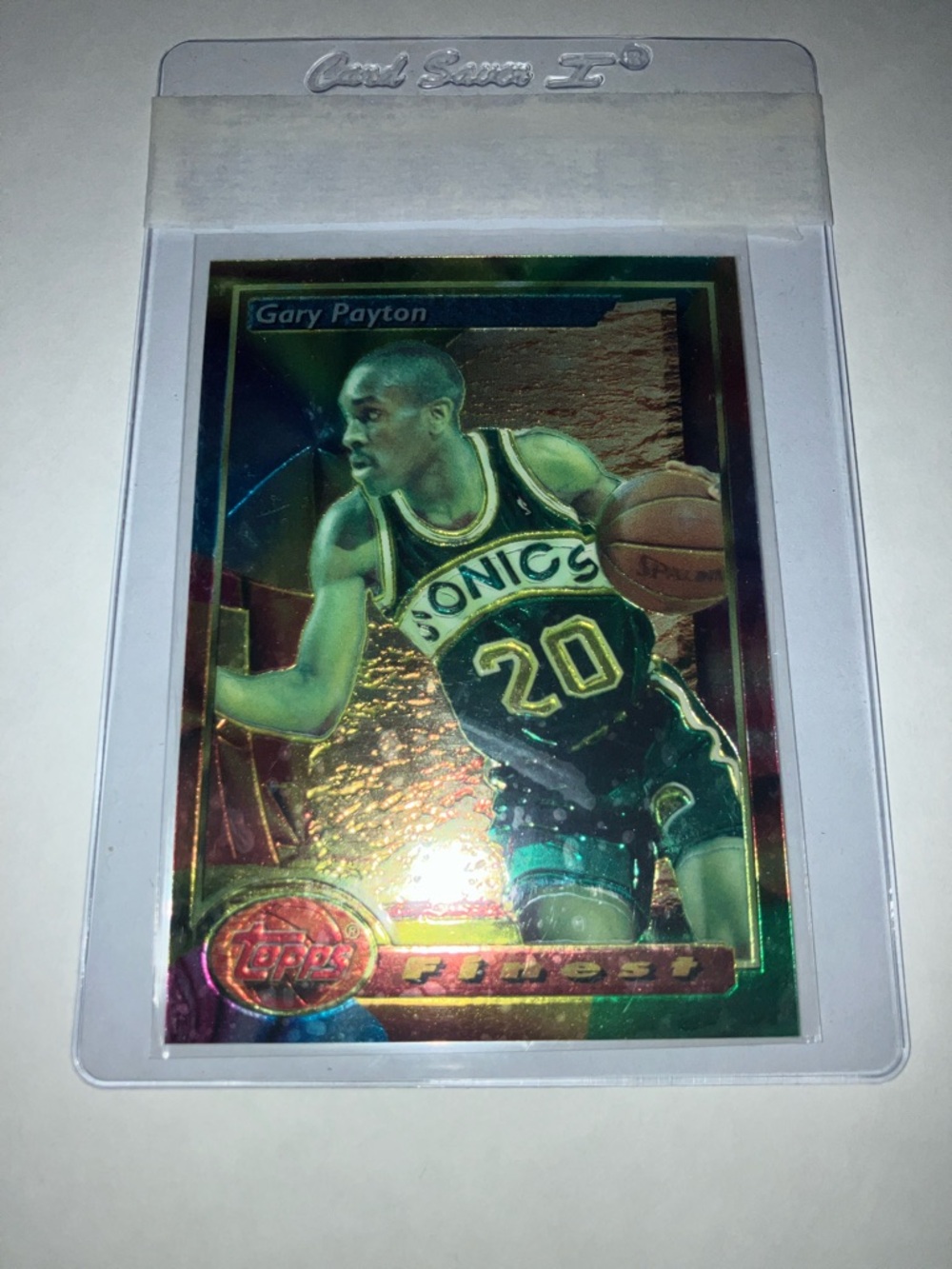 Vintage Gary Payton Seattle SuperSonics Holographic Basketball Card NM+